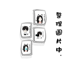 [LINEスタンプ] photography Dog boy＆Cat girl