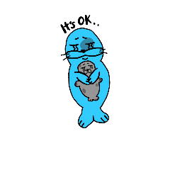[LINEスタンプ] Leo the Blue Seal