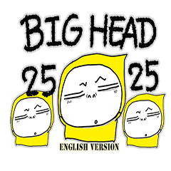 [LINEスタンプ] Big Head 25の画像（メイン）