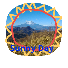 [LINEスタンプ] season with mountain