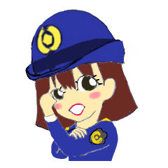 [LINEスタンプ] 警察官女子1