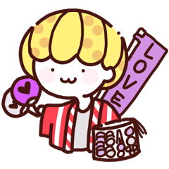 [LINEスタンプ] Kinano and Idol Game