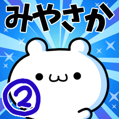 [LINEスタンプ] みやさかさん用！高速で動く名前スタンプ2