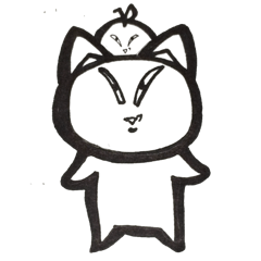 [LINEスタンプ] 三丁目の猫とりんごの画像（メイン）