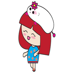 [LINEスタンプ] LucyChan and Momo Adventures