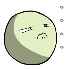 [LINEスタンプ] 緑の灰汁糖