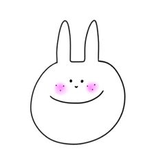 [LINEスタンプ] そばかす白ウサギ 2