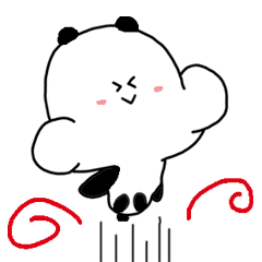 [LINEスタンプ] かっとびパンダ丸