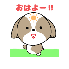 [LINEスタンプ] シーズー 豆太郎6