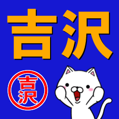 [LINEスタンプ] 超★吉沢(よしざわ・よしさわ)なネコの画像（メイン）