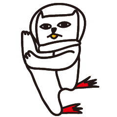 [LINEスタンプ] Space Walking Cats