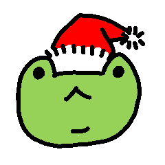 [LINEスタンプ] カエル君のクリスマスの画像（メイン）
