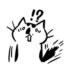 [LINEスタンプ] 牛柄猫のうしわかまる