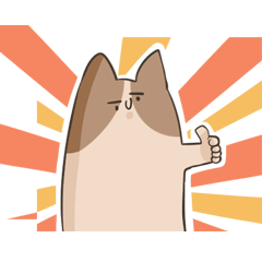 [LINEスタンプ] Just like a dog or cat's organism