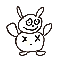 [LINEスタンプ] UGLY RABBIT-TUZI