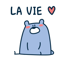 [LINEスタンプ] la vie bear