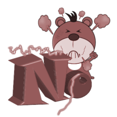 [LINEスタンプ] BEAR AND ENGLISH 3DTEXT