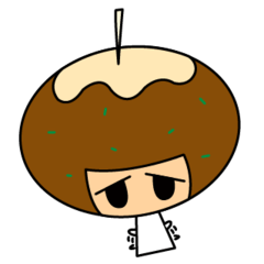 [LINEスタンプ] Takoyaki girl KoYa
