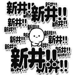 [LINEスタンプ] 新井さんデカ文字シンプル