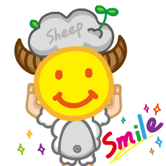 [LINEスタンプ] smile sheep(mei)