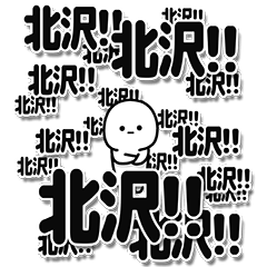 [LINEスタンプ] 北沢さんデカ文字シンプル