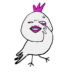 [LINEスタンプ] 間抜けな鳥 ”チュン”