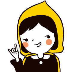 [LINEスタンプ] The Happy Yellow Hood