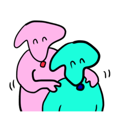 [LINEスタンプ] やわらかワンちゃん