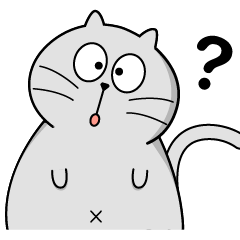[LINEスタンプ] Gray cat- Daily life PART1