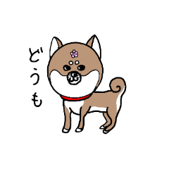 [LINEスタンプ] 豆柴あんず