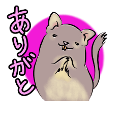 [LINEスタンプ] デグーのもずくん