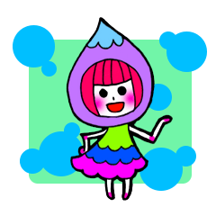 [LINEスタンプ] 水玉ガールスタンプ