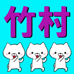 [LINEスタンプ] 超★竹村(たけむら・タケムラ)なイヌ