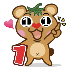 [LINEスタンプ] Tomato Bear Daily Part 1の画像（メイン）