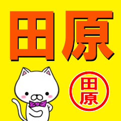 [LINEスタンプ] 超★田原(たはら・たばら・たわら)なネコ