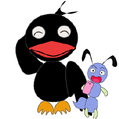 [LINEスタンプ] red mouth bird YY and SIAOMAO 3