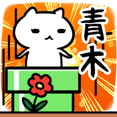 [LINEスタンプ] 青木さん専用スタンプ40個入り