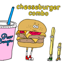 [LINEスタンプ] Mr.big hamburgerのスタンプの画像（メイン）