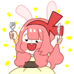 [LINEスタンプ] Bunny Elisa