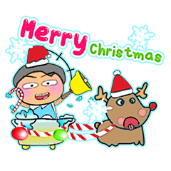 [LINEスタンプ] Tanaka Sode.17Merry Christmas.