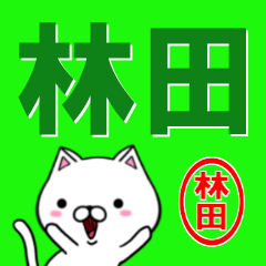 [LINEスタンプ] 超★林田(はやしだ・はやした)なネコ