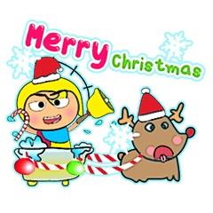 [LINEスタンプ] Tanaka Hane.17Merry Christmas.