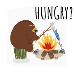 [LINEスタンプ] Grizzy the Bear