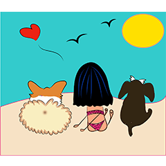 [LINEスタンプ] Soso, Momo ＆ Momma