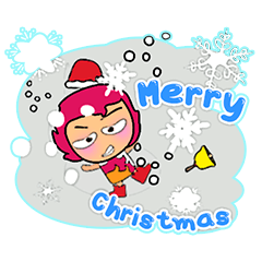 [LINEスタンプ] Miki Kabo.17Merry Christmas.