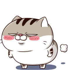 [LINEスタンプ] Ami-肥猫 にゃの画像（メイン）