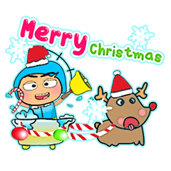 [LINEスタンプ] Ken Taro.17Merry Christmas.