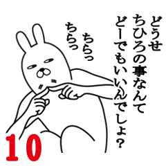 [LINEスタンプ] ちひろが使う面白名前スタンプ10