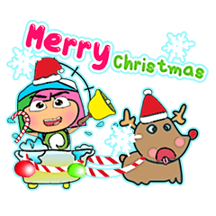 [LINEスタンプ] Moji.17 Merry Christmas.