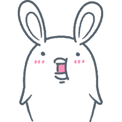 [LINEスタンプ] よくつかう ぶさいくウサギ